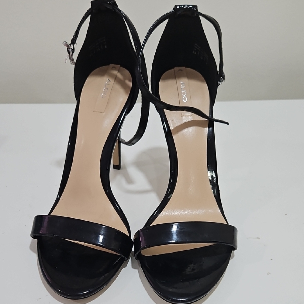 Aldo Black Stiletto Heels with Minimalist Design
